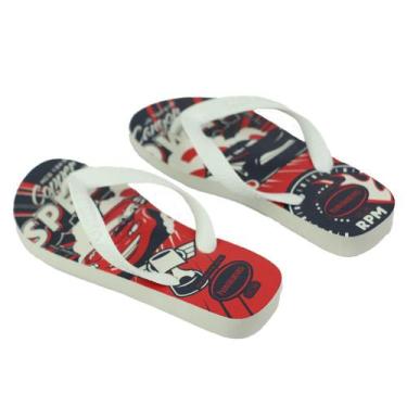 Imagem de Chinelo Havaianas Infantil Estampa Filme Carros - 7007189, 31/2, Branc