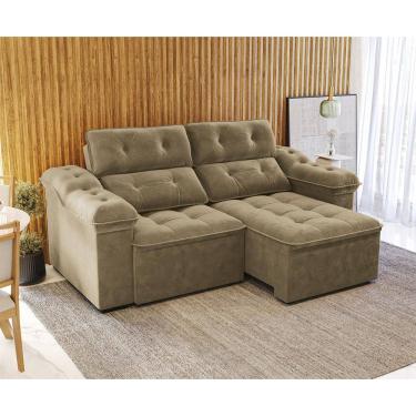 Imagem de Sofa Sierra 260cm com Molas Ensacadas Retratil e Reclinavel Kappesberg