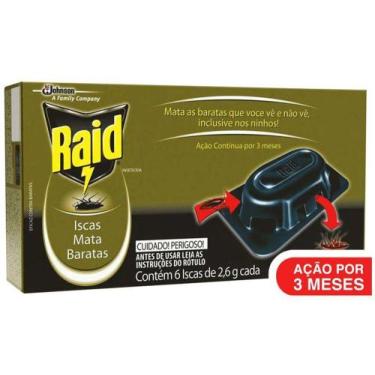 Imagem de Isca Mata Barata Raid - 6 Unidades