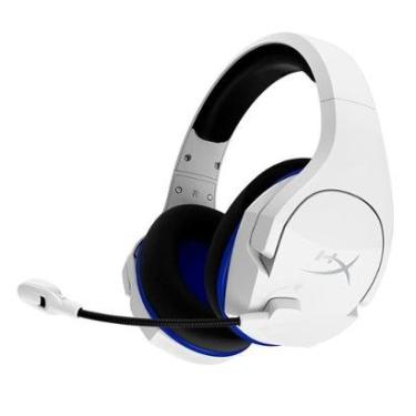 Imagem de Headset Sem Fio Gamer HyperX Cloud Stinger Core, Drivers 40mm, PS5 PS4 e PC, Branco e Azul - 4P5J1AA-Unissex