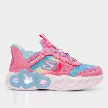 Imagem de Tênis Infantil Skechers Heart Ligths Menina, Pink, 21