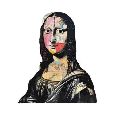 Imagem de Pintura Em Tela De Aquarela Mona Lisa, Arte De Parede Graffiti, Poster