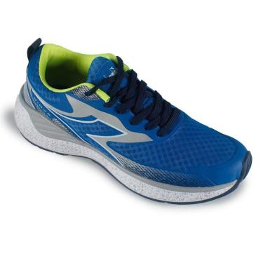 Imagem de Tênis Esportivo Diadora Giove Azul e Amarelo Masculino 44 AZUL/AMARELO NEON/BRANCO Diadora-Masculino