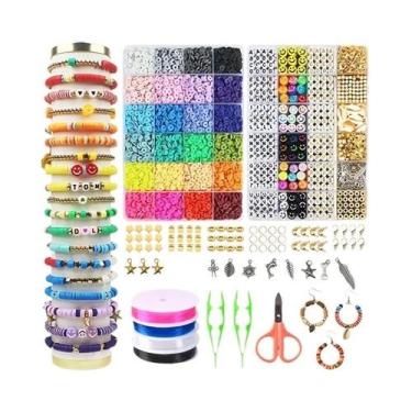 Imagem de Kit DIY Para Fazer Pulseiras De Contas De Argila: Conjunto De Argila P