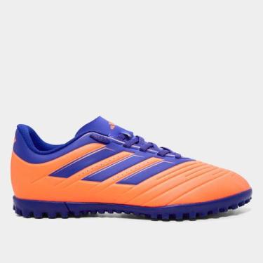 Imagem de Chuteira Society Infantil Adidas Rabisco II Unissex, Laranja, 36
