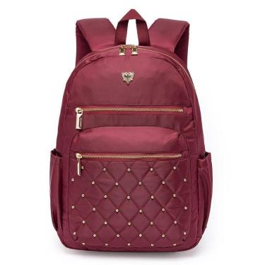 Imagem de Mochila Feminina Escolar Casual Resistente Espaçosa Moderna Trabalho-Feminino