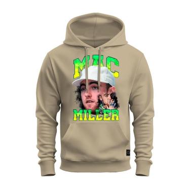 Imagem de Moletom Algodão Estampado Premium Bolso E Capuz Mac Miler Cigarro-Unissex