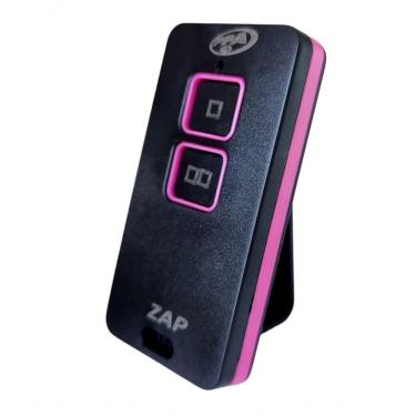 Imagem de Controle Remoto para Portão e Alarme Zap 2B Pop 433 MHZ Dupla Tecnologia Baixo Consumo preto-rosa PPA