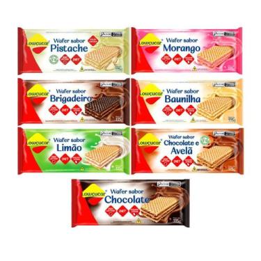 Imagem de Mix 7 wafer sabores variados diet zero açucar 115g lowçucar