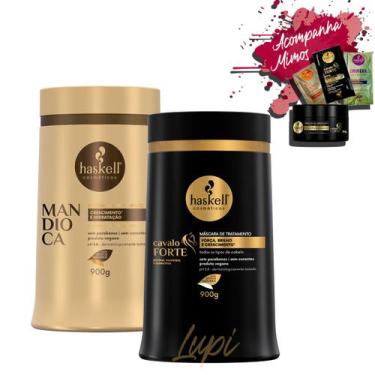 Imagem de Kit Haskell Mascaras Cavalo Forte E Mandioca 900gr