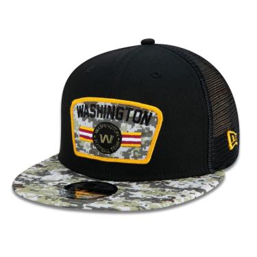 Imagem de Boné 9Fifty Trucker Washington Salute To Service NFL Snapback Aba Reta New Era Masculin...
