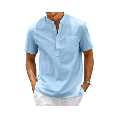 Imagem de Camisa Polo Masculina Slim Fit - Respirável, Manga Curta e Casual, BR-