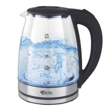 Imagem de Chaleira Elétrica de Vidro 4life CrystalFlow Electric Glass Kettle FLG