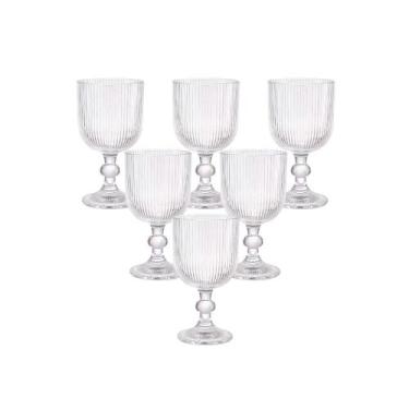 Imagem de Kit Mini Taça Canelada (6 Peças - 75 ml) Cristal - Ingá, Cristal