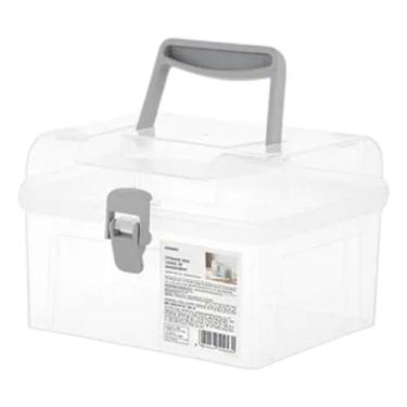 Imagem de Caixa Organizadora Plástica Com Alça Miniso Compacta