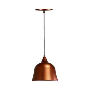 Imagem de Luminária Pendente Pião Teto Interna Cozinha Sala Quarto E27 - Metaluz