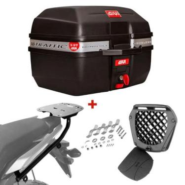 Imagem de Baú Givi 27 Litros Traffic + Bagageiro Honda Cb500 X SPTO100 Scam - Gi