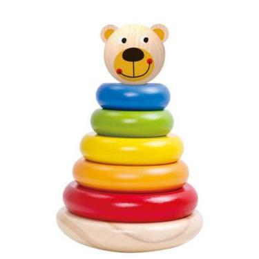Imagem de BLOCO DE ENCAIXE - URSO - madeira, sensorial, brinquedo, educativo - H