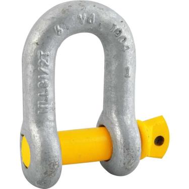 Imagem de Manilha Reta 1 25,40mm para Cabo de Aço Carbono Galvanizado a Fogo 8,50tf Vonder