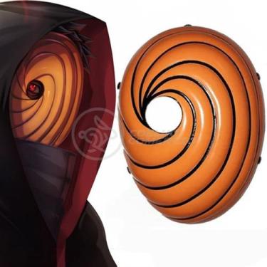 Imagem de Máscara Ninja Naruto Tobi/Obito Uchiha Akatsuki Cosplay - Genérico