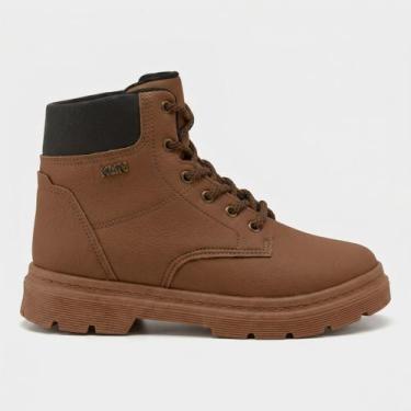 Imagem de Coturno Klin London Infantil Caramelo, Caramelo, Preto, 36