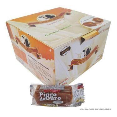 Imagem de Doce de leite Cremoso Pingo de Ouro Display 900g Com 40 unidades.