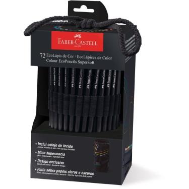 Imagem de Lápis de Cor Faber-Castell Supersoft Redondo com Estojo de Tecido 72 Cores