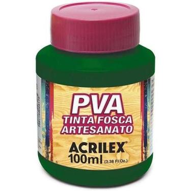 Imagem de Tinta Pva Verde Musgo 100ml Acrilex Artesanato