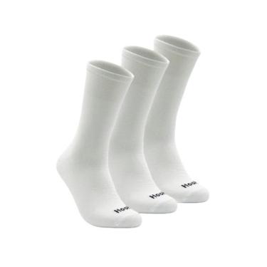 Imagem de Kit 3 Pares Meias Masculina Cano Longo Hoahi Punho Largo Algodão, Bran