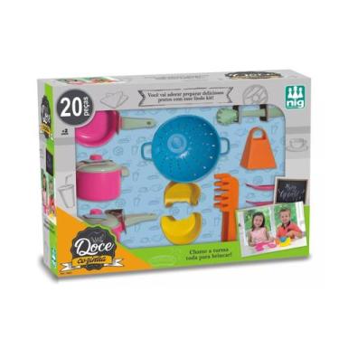 Imagem de Doce Cozinha Infantil Utensílios De Brinquedo 20 Peças - Nig
