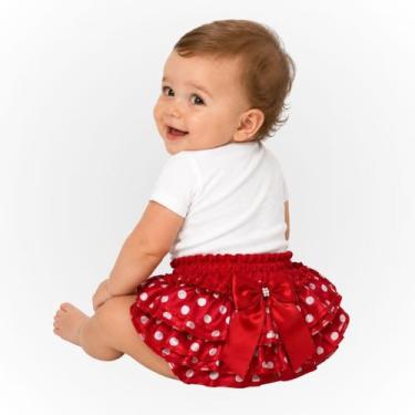 Imagem de Calcinha Bunda Rica Bebê Menina Com Babado Frufru Confortável - - Empó