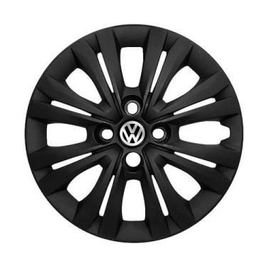 Imagem de Calota Aro 14 Volkswagen Gol G7 Modelo 2017 2018 Preta Fosca - GFM