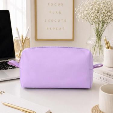 Imagem de Necessaire Média Feminina Organizador de Maquiagem Multiuso Bolsa Viag