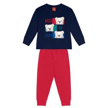 Imagem de Conjunto Moletom Infantil casaco e Calça Kyly 1000107, 1, Azul marinho