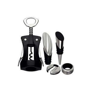 Imagem de Jogo para Vinhos Tramontina Harmoniza 5 Peças Aço Inox e Polipropileno Preto