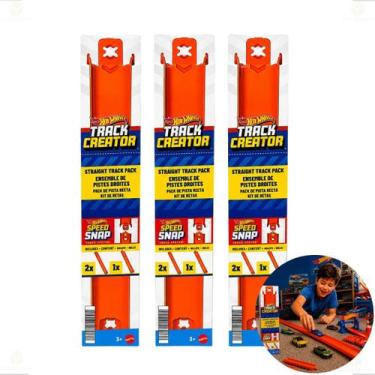 Imagem de Kit 3 Extensores Pista Hot Wheels Track Creator Original Mattel