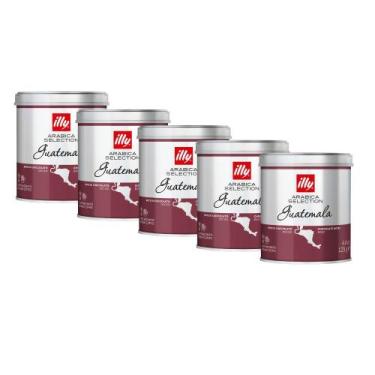 Imagem de Café Moído illy Guatemala 125g Kit 5 Latas, Guatemala