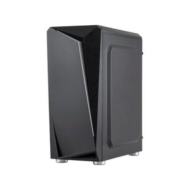 Imagem de Gabinete Gamer K-Mex Hawk4 USB 3.0/2.0 Fita RGB Rainbow Lateral Vidro 
