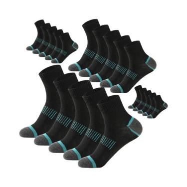 Imagem de Conjunto De Meias De Algodão Masculinas Tamanho Grande 20 Pares 38-45 