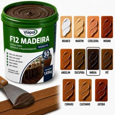 Imagem de Massa F12 Calafetar Para Madeira MDF Assoalho Correção Reparo Acabamen
