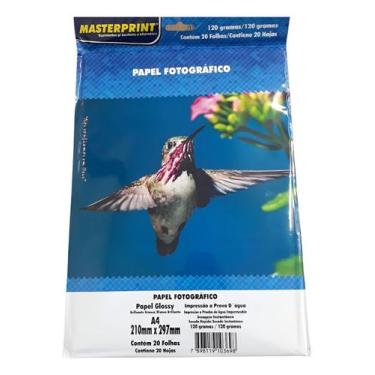 Imagem de 40 Folhas Papel Fotográfico 120 Gr A4 Masterprint Branco 120 Gr 2 Paco
