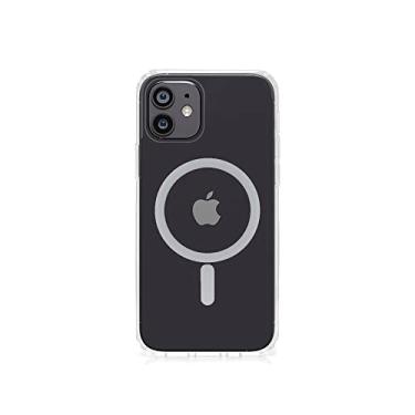 Imagem de Capa Celular CUSTOMIC para IPHONE 12/12 PRO Impactor Clear Compatível com MagSafe c/Antiamarelamento e Proteção Militar MIL-STD-810G. Capinha de Smartphone com Antishock Case Transparente