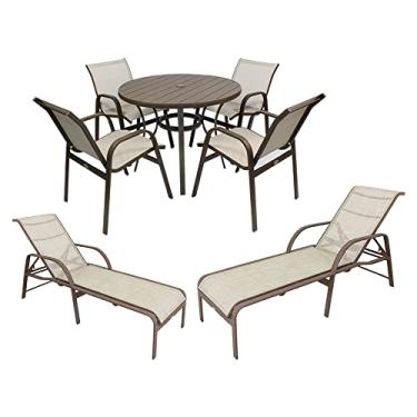 Imagem de Móveis de piscina e área externa espreguiçadeiras mesa e cadeiras