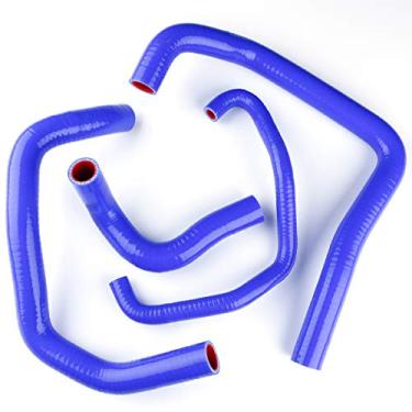 Imagem de LUXERAD Mangueira de silicone para quadriciclo de desempenho de 3 camadas 4,5 mm para Kawasaki Ninja Zx6r Zx6 636 (azul)