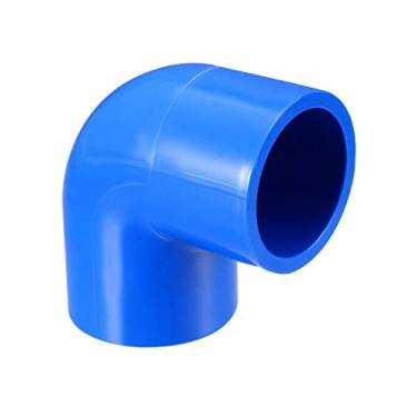Imagem de Adaptador de acoplamento de cotovelo ajustável de tubo de PVC 90 graus Uxcell 20 mm azul 10 peças