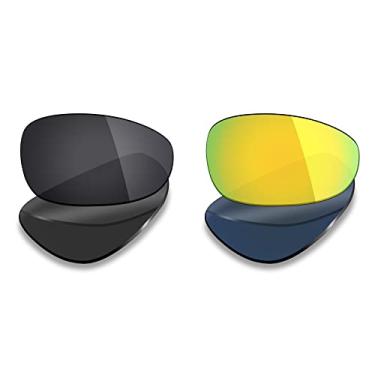 Imagem de Mryok 2 pares de lentes polarizadas de substituição para óculos de sol Oakley Juliet - opções