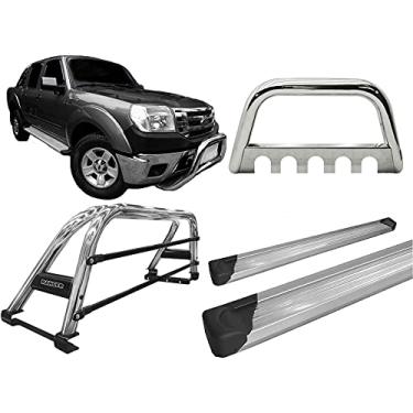 Imagem de Kit quebra mato +Estribo Plat +Sant Ant Ranger 97 a 12 CROMO