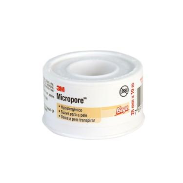 Imagem de Fita Micropore 3M Hipoalergênica Bege 25mm X 10m 3M