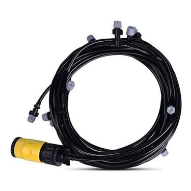 Imagem de Mangueira Climatizadora Nevoa Jardim  Kit Sistema Irrigacao  Quintal Grama 10 M