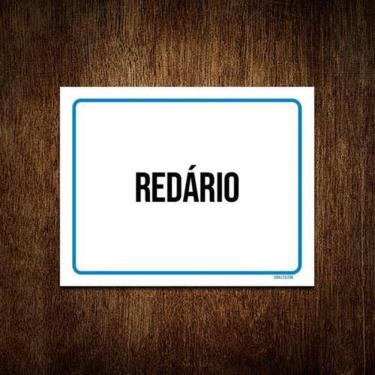 Imagem de Kit 5 Placas Sinalização Ambiente Redário